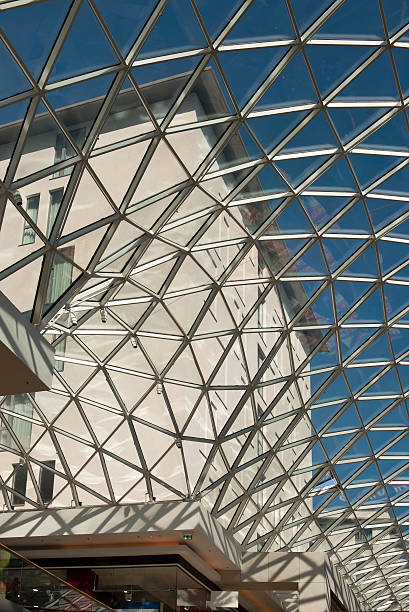 istock Highrise building above a glass roof 177370097