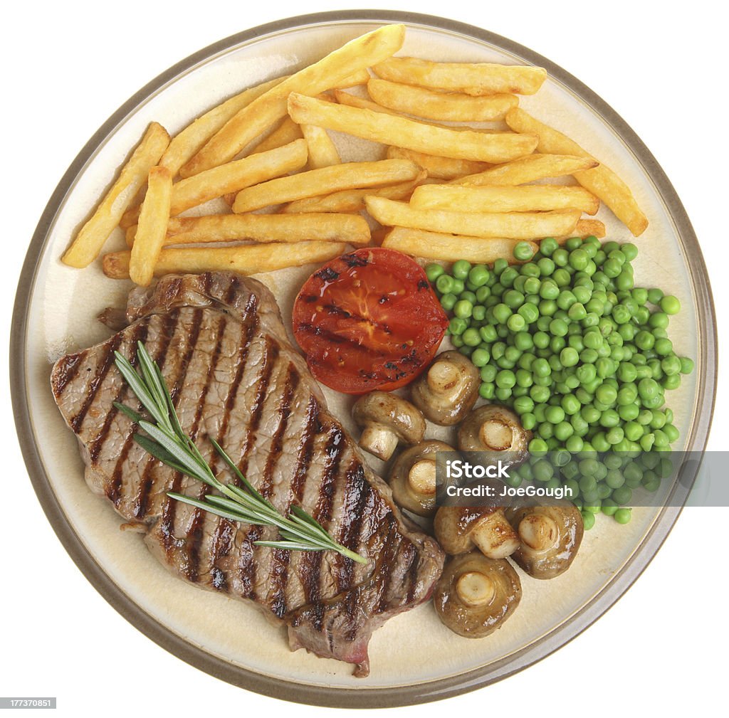 Filé de carne bovina, jantar - Foto de stock de Alecrim royalty-free