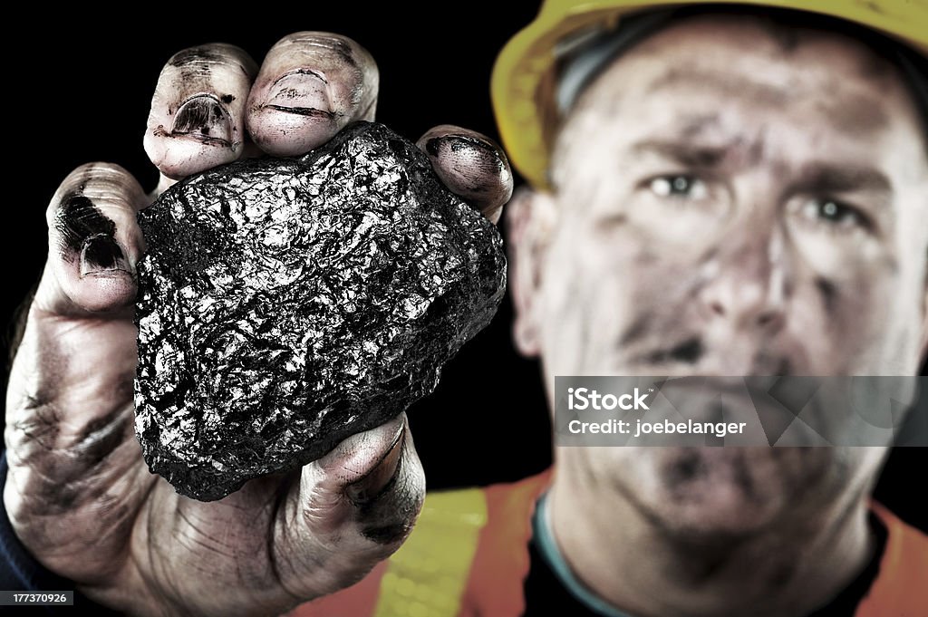 Coalminer - Foto stock royalty-free di Minatore in miniera di carbone