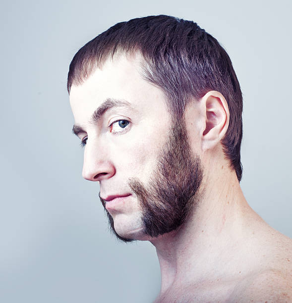 homem com sideburns - sideburn - fotografias e filmes do acervo