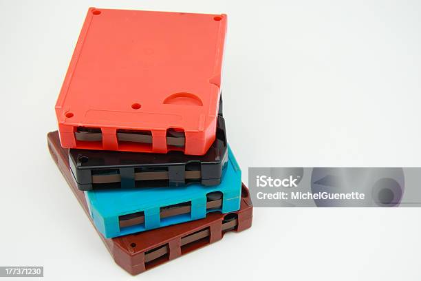 8tracks Audio Tapes Stock Photo - Download Image Now - 8-track, Audio Cassette, White Background