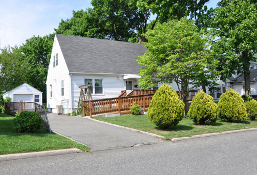 Handicap Ramp Suburban Home