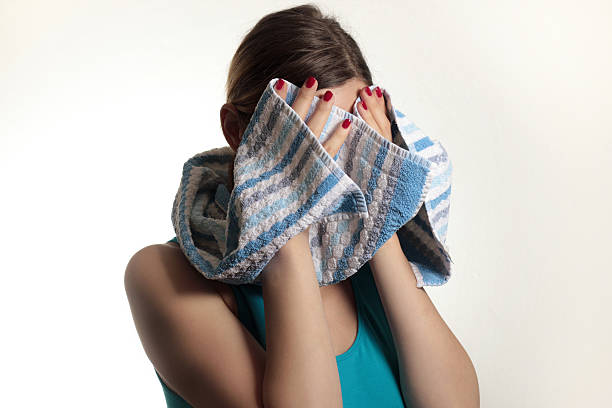 istock Girl with a towel 177372902