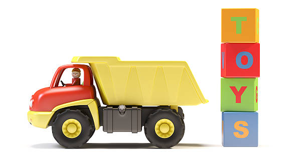 istock Toy truck and cubes 177373216