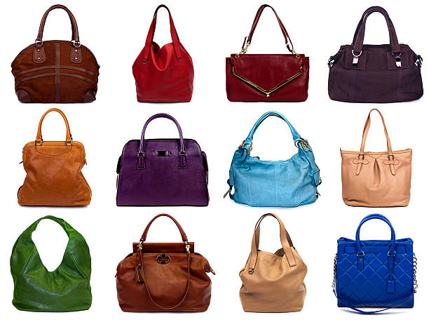 istock Set of multicolored female bags 177373486