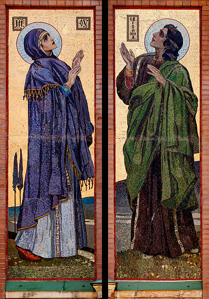 Mosaics Virgin Mary and John Baptist