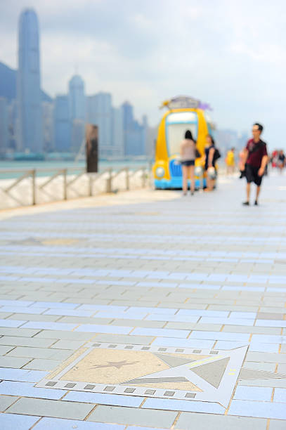 Famous tourist attraction - Avenu of Stars in Hong Kong
