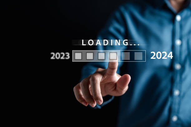 istock Loading progress from 2023 to 2024 to countdown merry christmas and happy new year, Planning and challenge strategy in new year 2024 Concept. 1773739802