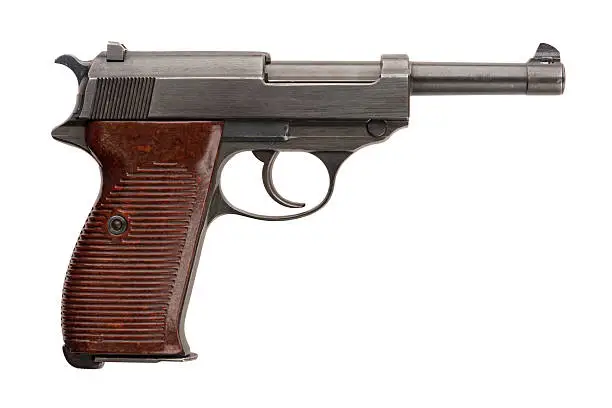 A German 9mm semi-automatic military pistol from World War Two...