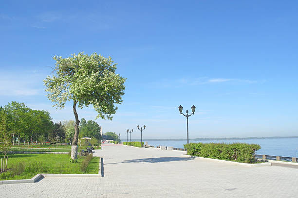 istock View on quay of river Volga 177374721