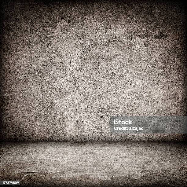 Stone Textured Grunge Interior Floor And Wall Stock Photo - Download Image Now - Abstract, Ancient, Architecture