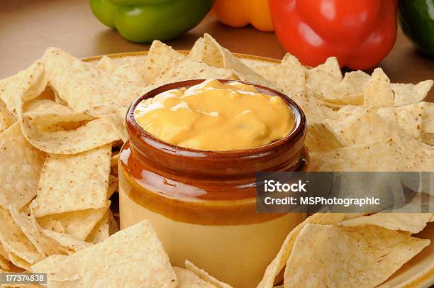 Sauce With Cheese Stock Photo - Download Image Now - Potato Chip, Bell Pepper, Cheese