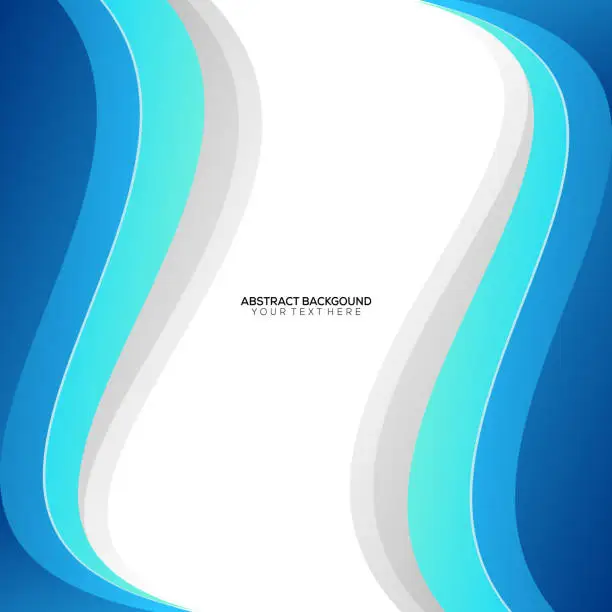 Vector illustration of modern colorful waves background design