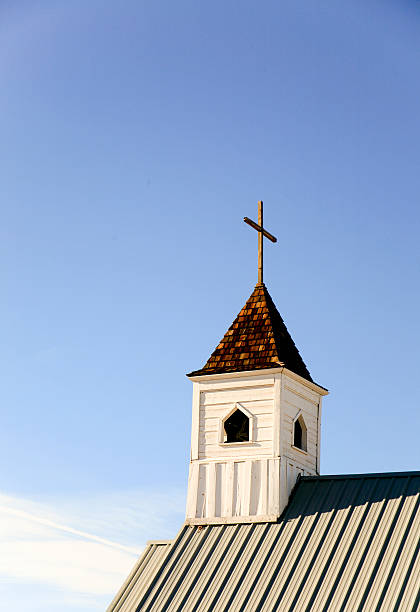 istock White Church Tower, Superstition Mountain Museum, Apache Trail, Arizona 177375336