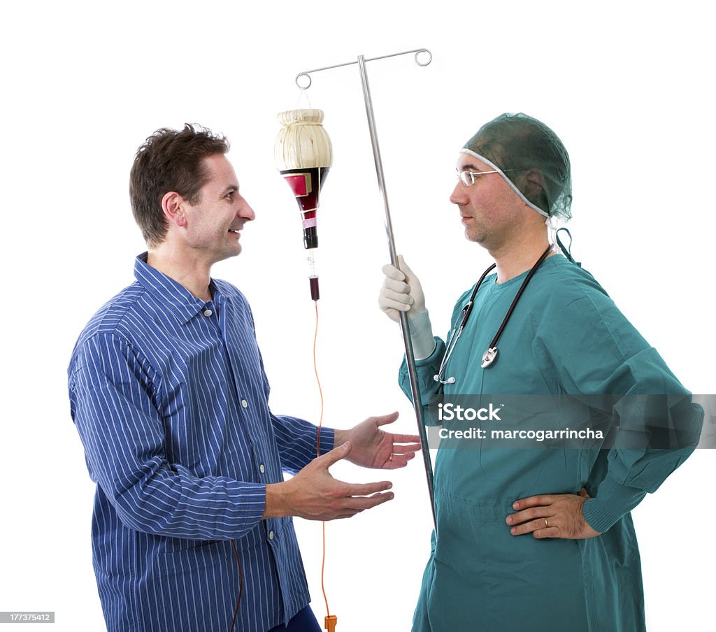 Médico e paciente tendo uma discutem Uso de Álcool - Royalty-free Abuso de Álcool Foto de stock