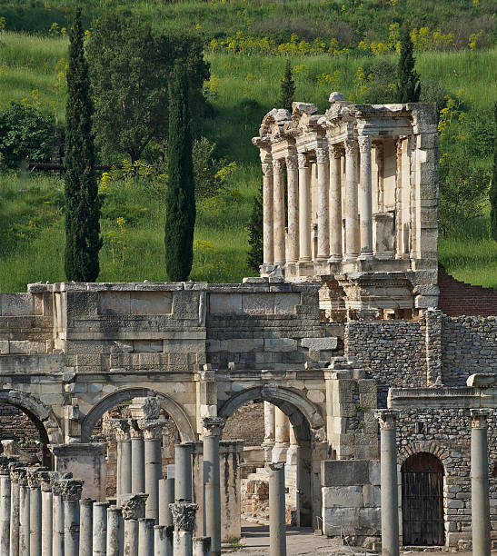 Architecture of Ephesus stock photo