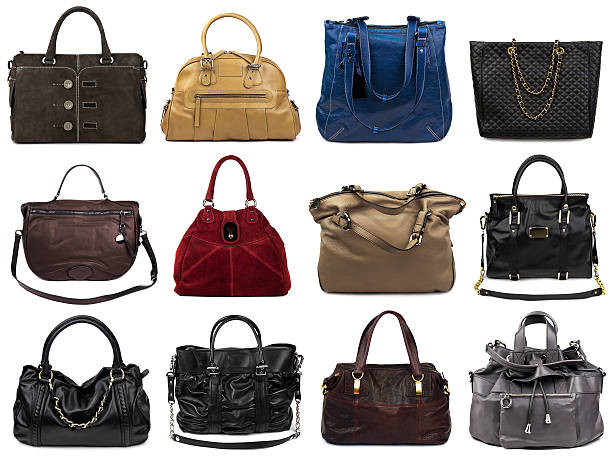 istock Set of multicolored female bags 177375681