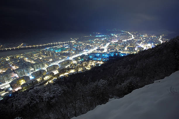 istock Cityscape at a winter night 177376011