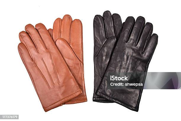 Schwarz Und Braun Handschuhe Stockfoto und mehr Bilder von Handschuh - Handschuh, Leder, Schutzhandschuh