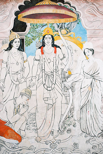 istock Wall murals of the temple, Nepal 177376905