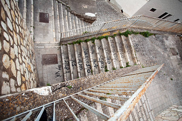 staircase pattern stock photo