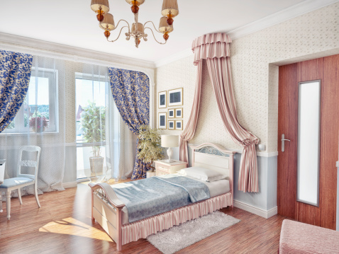 children's luxury room interior 3d image