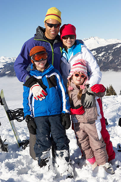 istock Family On Ski Holiday In Mountains 177377653