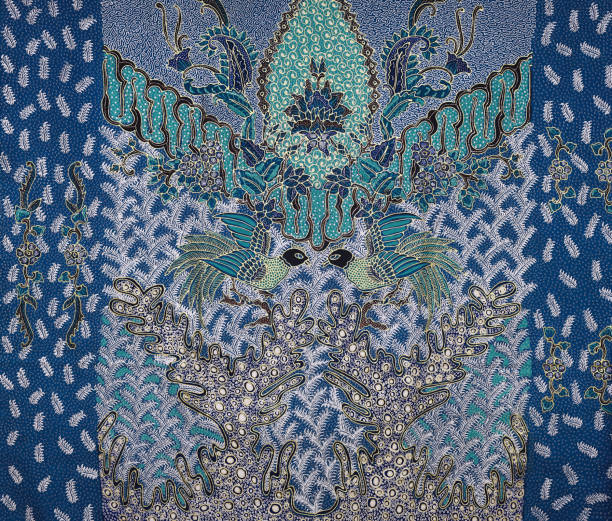 Indonesia Batik handmade textile craft - Stock photo