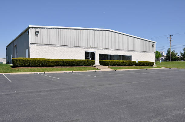 small office or industrial building stock photo