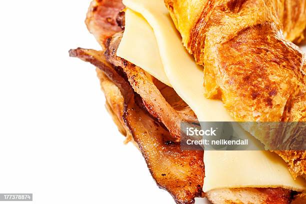 Foto de Croissant De Bacon e mais fotos de stock de Alimentos Defumados - Alimentos Defumados, Bacon, Café da manhã