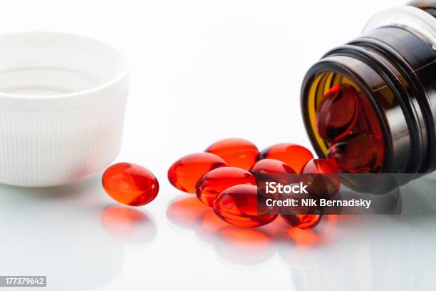 Vitamin E Capsules Stock Photo - Download Image Now - Acetate, Antibiotic, Beauty