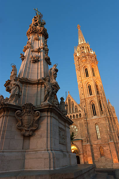 istock Matthias Church and the Trinity statue in Budapest 177380153