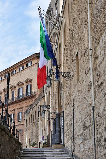 old italian building stock photo