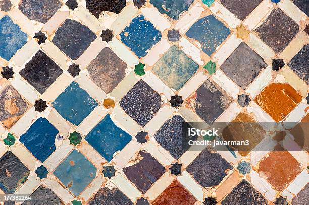 Tile Decoration Alhambra Palace Spain Stock Photo - Download Image Now - Alhambra - Spain, Mosaic, Abstract