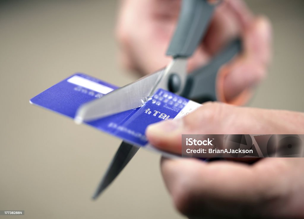 Cięcia do karty kredytowej - Zbiór zdjęć royalty-free (Ciąć)