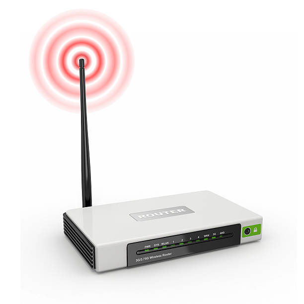 istock Wireless wifi Router on white isolated background 177383458