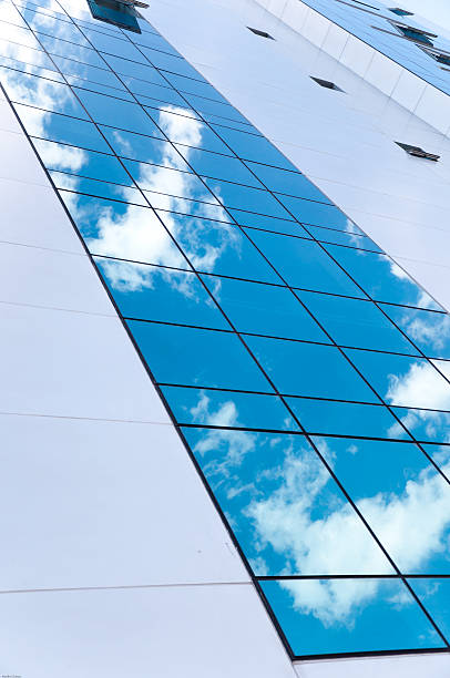 istock Office building detail reflection of sky 177383969