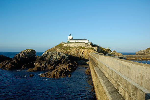 Lighthouse in Tapia de Casariego Asturias Spain