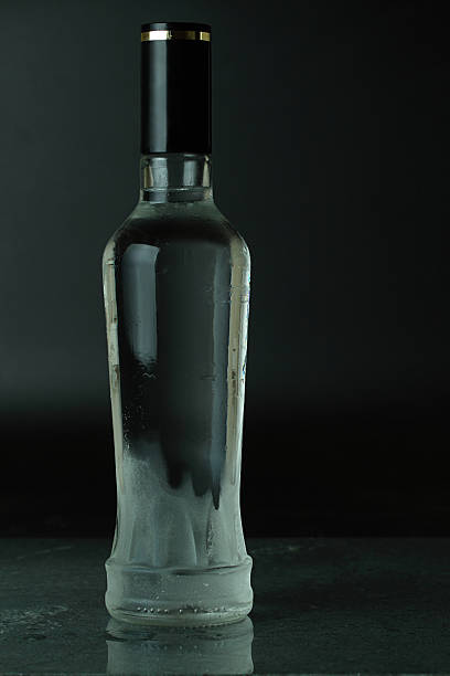 istock Chilled bottle of vodka. 177386274