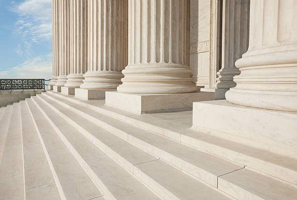 istock Columns and steps of Supreme Court in Washington DC 177386659