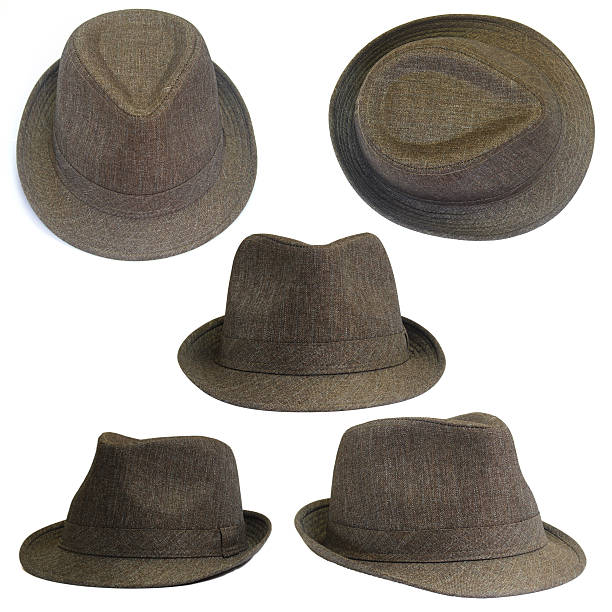 istock Set of brown hats 177386852