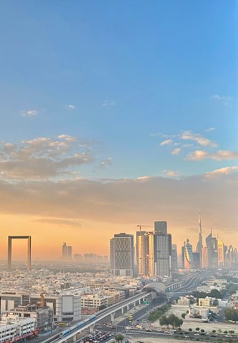 Dubai Skyline in a summer day