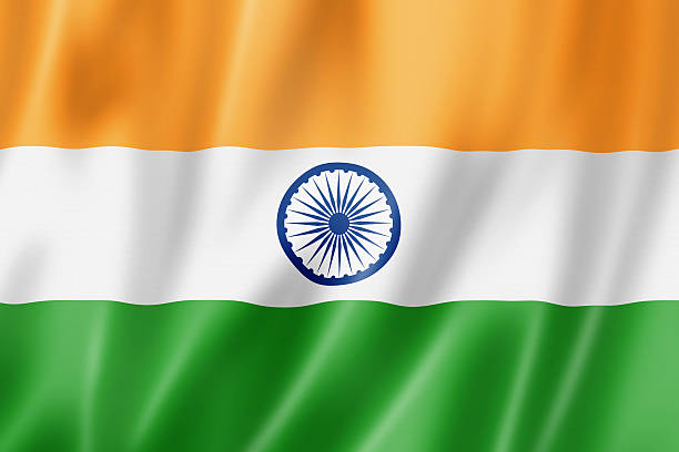 bandeira da índia - green silk textile shiny imagens e fotografias de stock