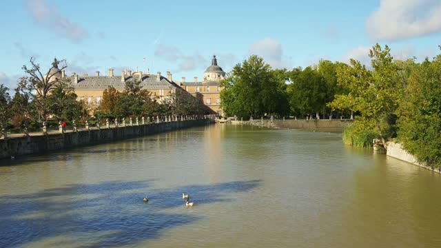 The Tagus River runs through the city of Aranjuez as it passes through the royal palace in Madrid.