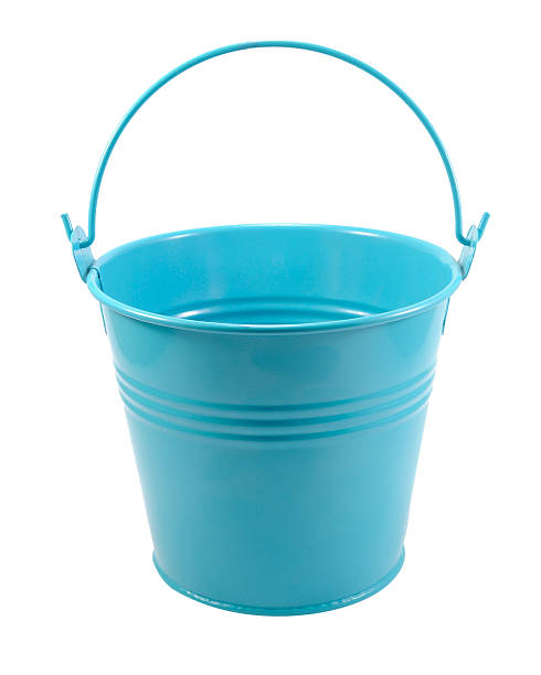 istock Blue metal bucket with handle 177388197