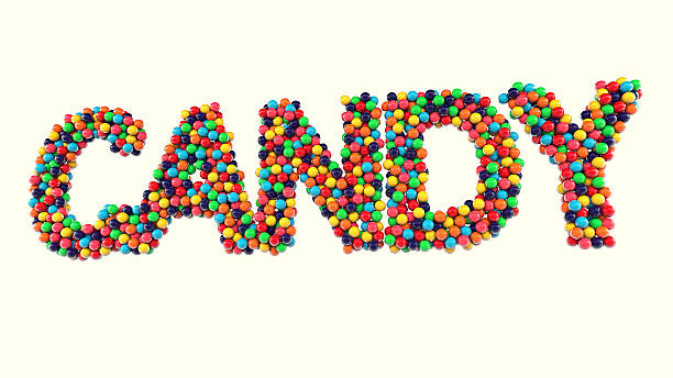 Candy Text stock photo