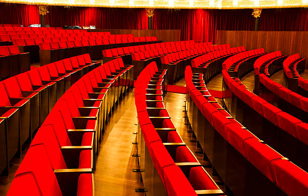 istock Theater red velvet chairs 177390028