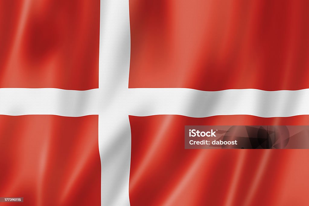 Bandeira Dinamarquesa - Foto de stock de Bandeira Dinamarquesa royalty-free