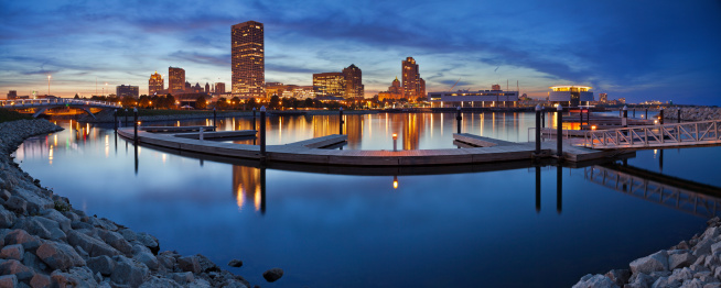 Panorama de la ciudad de Milwaukee. photo