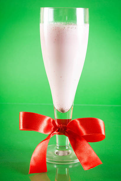 Cocktail with a ribbon stock photo